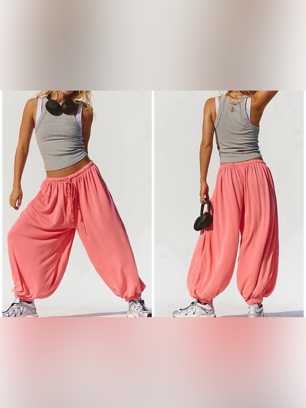NWT Free People FP Movement Momentum Pants neon coral - XS, Small, Medium, Large